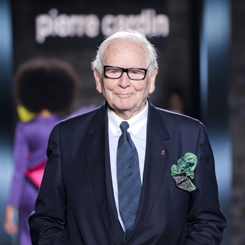 Pierre Cardin fashion designer and perfumer.