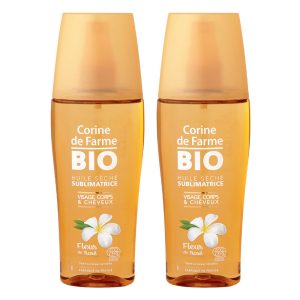 Set of 2 Sublimating Dry Oils 150ml - Certified Organic - Corine de Farme