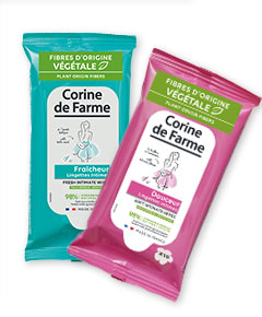 Corine de Farme intimate wipes