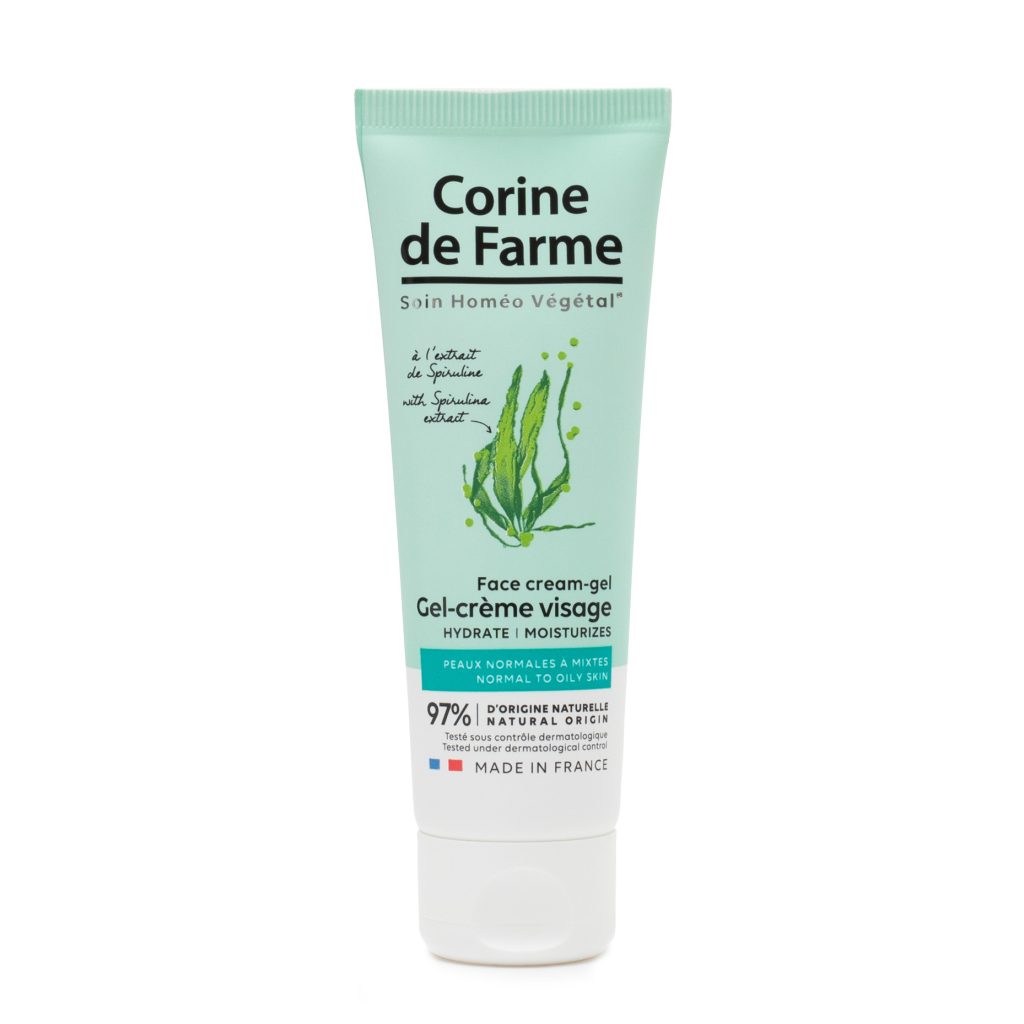 Corine de Farme face gel cream with spirulina