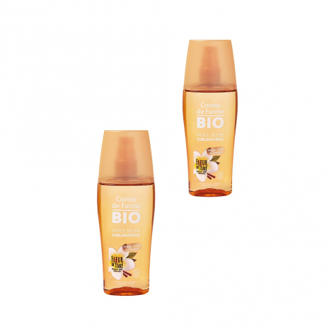 Lot de 2 Huiles Sèches Sublimatrices 150ml - Certifiées Bio