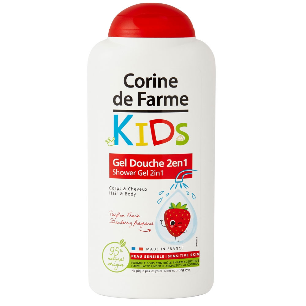Gel Douche Corine de Farme KIDS Parfum Fraise - Corine de Farme Site  Officiel