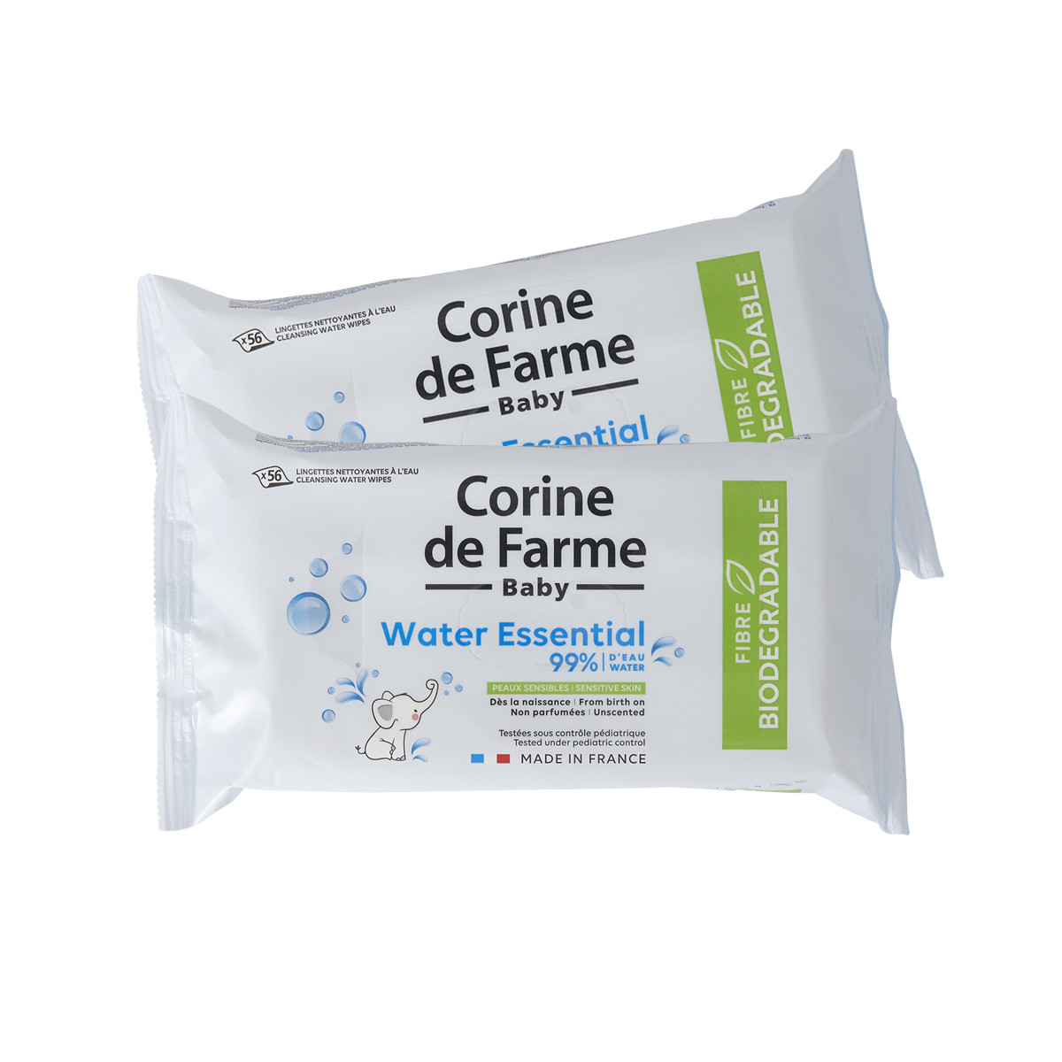 WaterWipes Lingettes à l'eau nettoyantes - Toilette de bébé