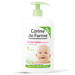 Moisturising Cleansing Lotion for baby: Baby's face and body care with organic calendula  - 750 ml