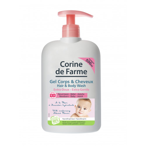 Extra-Gentle Hair & Body Wash with moisturising Almond Flower extract