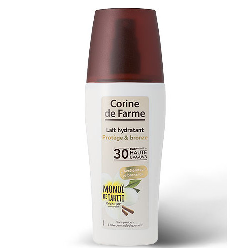 Lait hydratant Protège et Bronze SPF 30 Haute Protection au Monoï de Tahiti 150 ml