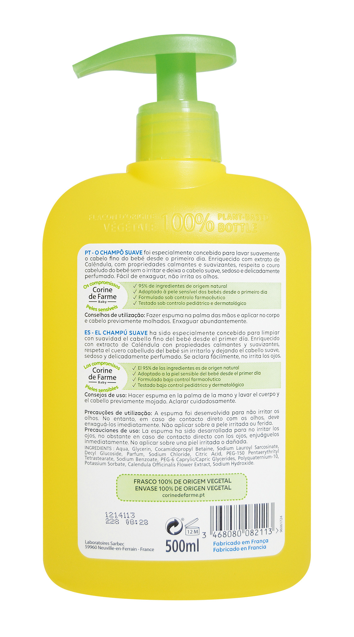 Gentle Shampoo with soothing Calendula cheap Corine de Farme